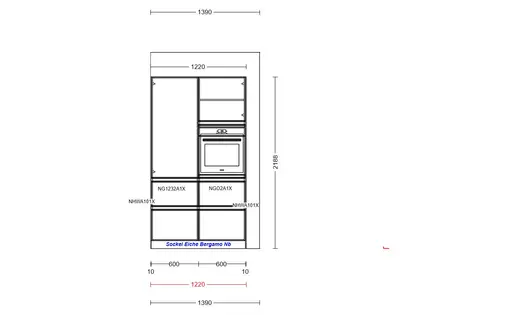 Einbauküche Easytouch + Riva